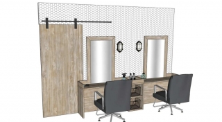 Kapsalon interieur detail