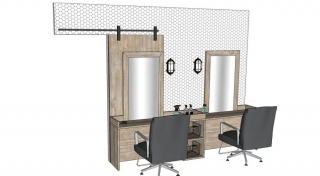 Kapsalon interieur detail 2