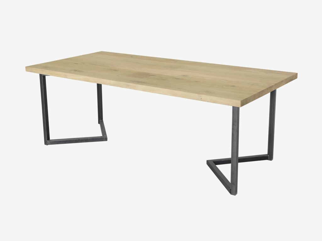 Eettafel Mylo Eikenhout Betonlook Eettafel Specialist