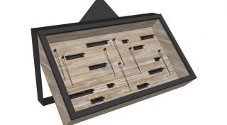 Envito vitrinekasten eiken en staal