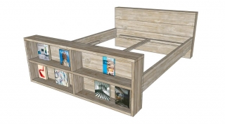 Bed met opbergruimte