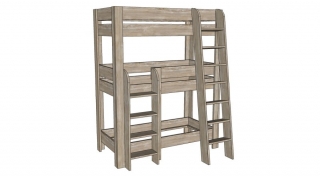 Stapelbed met 3 bedden voor vakantiehuis