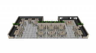 Horecaterras inrichting