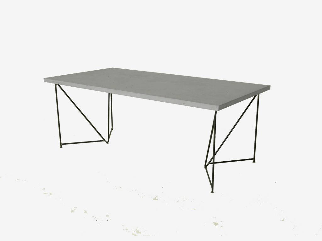 Betonstuc tafel op maat Dune