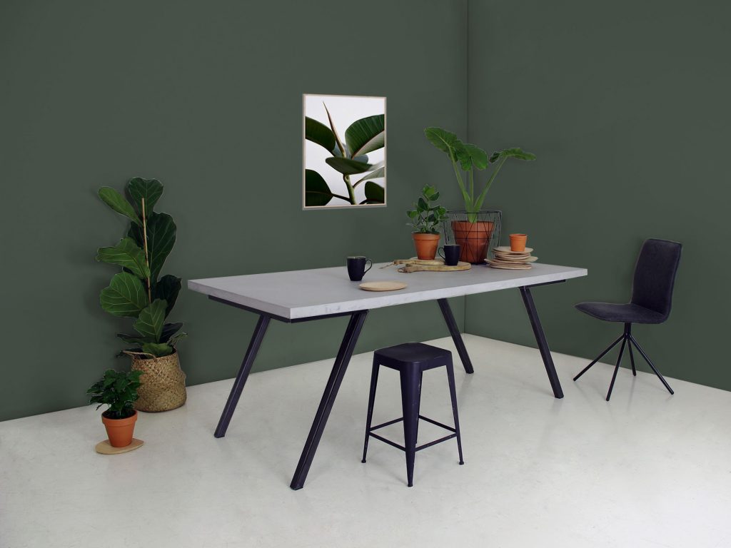Betonlook eettafel Ake maatwerk