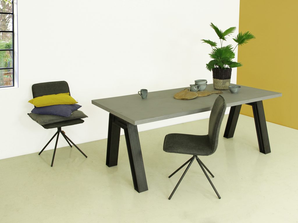 Betonlook eettafel Vicente Microbeton