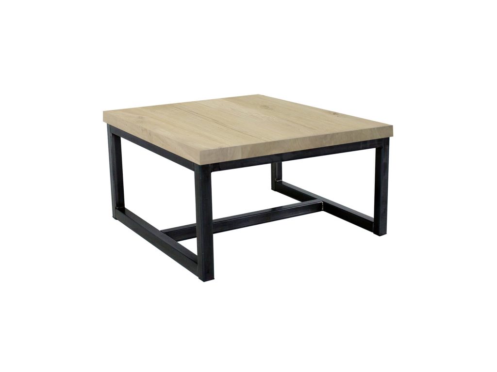 Robuuste salontafel op maat gemaakt eikenhout Silia