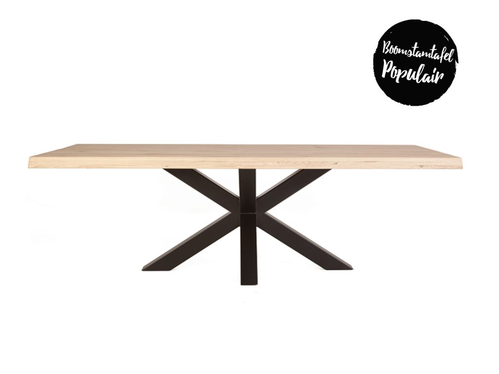 Boomstamtafel Eiken Industriële matrix spinpoot op voorraad